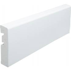 Primo Socklar & Listverk Primo Fußleiste 2500 x 65 x 15 mm weiß
