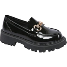 Polyester Loafers Shein Womens New Arrival Loafers With British Style And Thick Soles PU Material And Buckle Decoration WearResistant And NonSlip Fashionable For Outd
