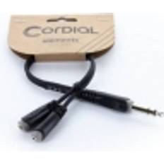 Cordial 14886 Jack Audio Y-adapter 6.3 mm 2x Jackstik 3.5 mm 0.30 m