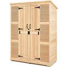 VEVOR Outdoor Wooden Storage Shed 58 x 78 inch (Building Area )