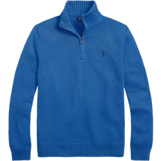 Ralph Lauren Cotton Quarter-zip Sweater - Blue Orbit