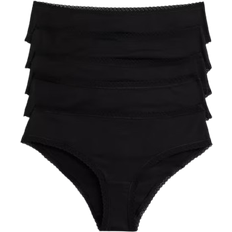H&M Cotton Hipster 5-pack - Black
