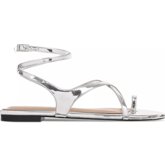 Strappy flat sandals I.N.C International Concepts Alexandree Strappy Flat Sandals - Silver TPU