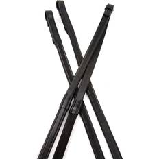 Leather Reins Collegiate One Sided Rubber Reins IV - Black