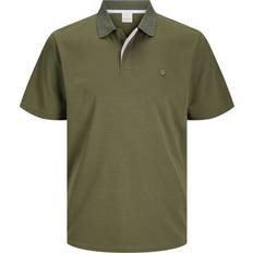 Enfärgade - Unisex Pikétröjor Jack & Jones Jprccrodney Ss Polo Noos T-shirt Grön