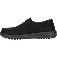 Mesh Low Shoes Hey Dude Wendy Work CE Slip-on Loafers - Black