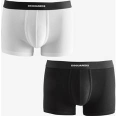 DSquared2 Men Underwear DSquared2 Men's 2-Pack Boxer Trunks - Black/White