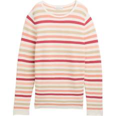 Ekologiskt material - Multifärgade Tröjor Tom Tailor Damtröja Peachy Knit Stripe Design