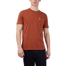 Ben Sherman Clothing Ben Sherman Mens T Shirt Plain Casual Summer Tee - Dark Brown