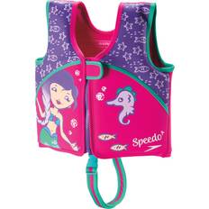 Speedo Life Jackets Speedo Unisex Child Swim Flotation Classic Life Vest Begin to Swim UPF 50 Purple Printed Medium
