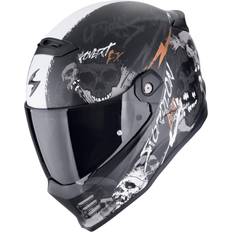 Scorpion Covert FX Skullz Hjelm - Sort/Orange
