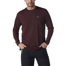 Wrangler Riggs Workwear Men 's Long Sleeve Pocket T-Shirt - Burgundy