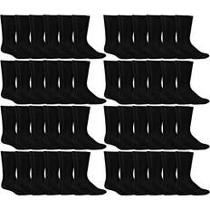 Yacht & Smith Yacht Smith Sports Crew Athletic Case Pack Socks - Black