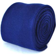 Ties on sale Tweed Wool Mens Tie - Dark Royal Blue