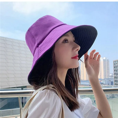 Purple Hats Winwin Summer Double-sided Sun Hat - Purple