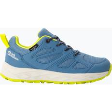 Blå Vandresko Jack Wolfskin Kid's Woodland 2 Texapore Low Evening - Sky
