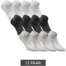 Jack & Jones Unisex Underkläder Jack & Jones Short Sock Sneaker-Socken Sport-Strümpfe Baumwoll Quarter-Socken - Schwarz/Weiß