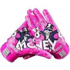 American Football Battle Money Man 2.0 Wide Receiver Football Gloves Neon Pink