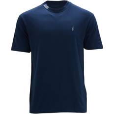AllSaints Mens T Shirts Casual Summer Tee Top - Navy