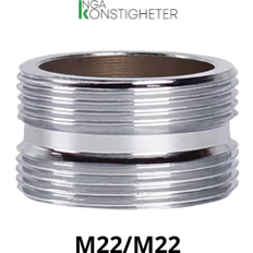 Inga Konstigheter M22 to M22 Dubbelgängad Adapter för Blandare Övergångsnippel