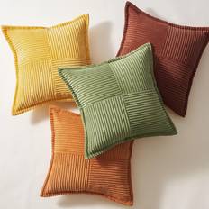 Topfinel Topfinel Throw Pillows Set of 4 18 H x 18 W Cushion Cover Yellow, Orange, Green (45.7x45.7cm)