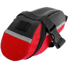 Red Bicycle Bags & Baskets Greenzech Bike Saddle Bag PU Leather Waterproof Tail Storage Bag