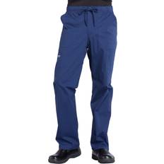 5XL Work Pants Cherokee Scrub Pant Tapered Leg Fly Front Cargo Pant - Navy
