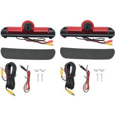 Tlily 2X Brake Light Reverse Camera for JUMPER III DUCATO X250 BOXER III LED Light Rear View Camera