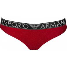 Armani Knickers Armani Holidays Stardust Stretch Cotton Thong - Ruby Red