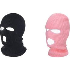 Pink Beanies Spactz Knit Beanies Bonnet Winter Warm Unisex Caps - Pink