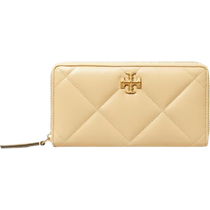 Tory Burch Quiltet Læder Kontinental Pung Dobbelt-T - Beige