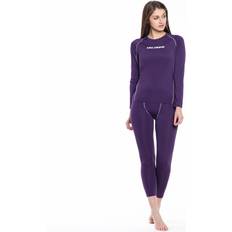 Conjuntos de Capa Base Hafjall Femmes Set Sous-Vêtements Thermo 2 Pièces - Violet