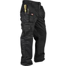 Mens Multi Pocket Work Trousers - Black