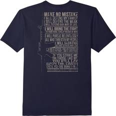 Gildan Make No Mistake I Will Defend My Family Veteran AK47 T-shirt - Father's Day