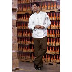White Work Jackets NATHAN Classic Knot With Mesh Chef Coat - White