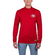 Ultra Game NFL Men's Super Soft Quarter Zip Long Sleeve T-Shirt