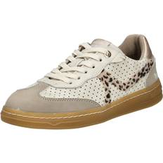 Mustang Låg Sneaker Med Snörning - Elfenben/Taupe