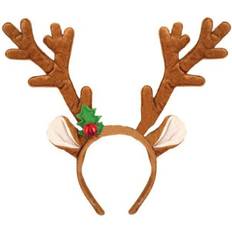 Santa Hats Henbrandt Reindeer Antlers With Bell Headband