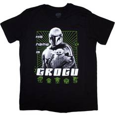 Star Wars The Mandalorian His Name Is Grogu T Shirt - Black
