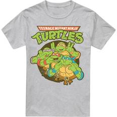 Teenage Mutant Ninja Turtles Teenage Mutant Ninja Turtles Mens Silly Turtles T-Shirt - Sport Heather