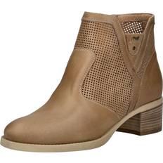 Sko NeroGiardini Heeled Boots Camel Leather Shoes - Brown