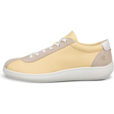Ecco Gula Sneakers ecco Soft Zero W Baskets En Cuir Pour Femme - Jaune