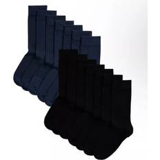 7 Pack Socks Cotton Ankle - Black/Navy