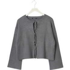 Dam Koftor Gina Tricot Knitted Tie Cardigan