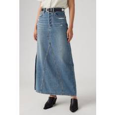 Skiløb Nederdele på tilbud Levi's Maxi Nederdel Iconic Long Skirt - Blue Denim