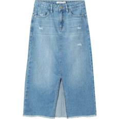 Blå Nederdele Børnetøj Name It Nkfkat DNM Long Skirt - Blue Denim