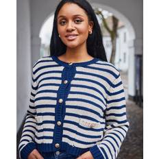 Cotton Cardigans Fransa Women's Cardigan Belinda 1 - Bleu
