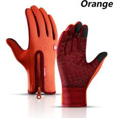Purple Gloves Maxpower Winter Gloves For Men Touchscreen Windproof Cycling Cold Glove - Orange