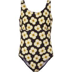 Bathing Suits Children's Clothing on sale Regatta Girl's Girls Orla Kiely Spinning Flower One Piece Swimsuit - Black