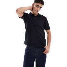 Jersey Polotrøjer Jack & Jones Merceriseret Poloskjorte Sort